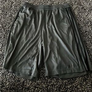 Adidas Men's Dark Gray Athletic Shorts